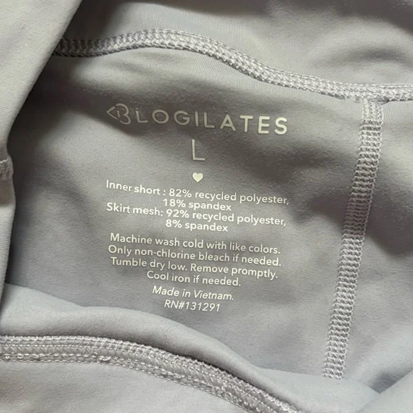 Blogilates Pirouette Ballerina Skort Womens Size Large Lavender Purple Ruffles - Picture 4 of 6